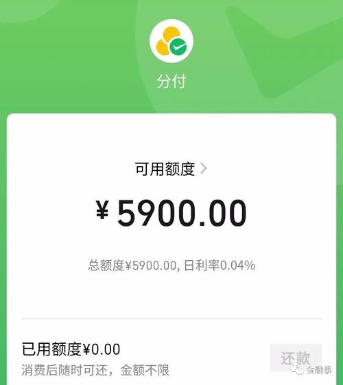 微信分付额度如何变成你的消费零花钱？