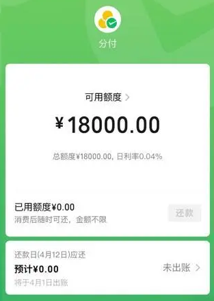 颠覆传统！微信分付额度可直接取出，理财生活两不误 第1张